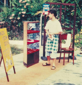 Performance tour with 3-dimensional sets in Penang School  (1991)
Source: Seni Kreatif USM