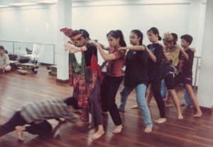 Dancers in rehearsal
