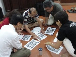 Pic: Group activity for guide training