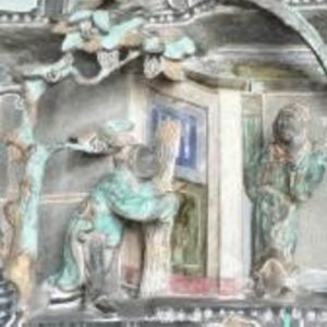 Scenes from the moral stories and legends carved in relief on granite (1)